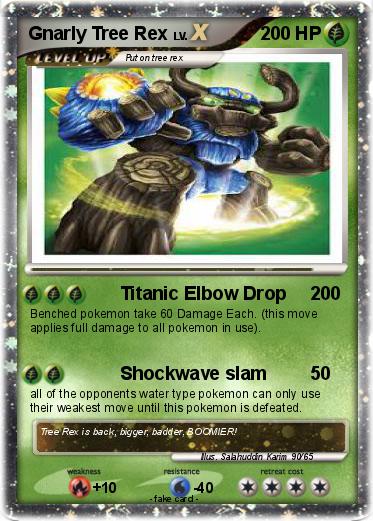 Pokemon Gnarly Tree Rex
