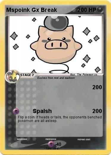 Pokemon Mspoink Gx Break