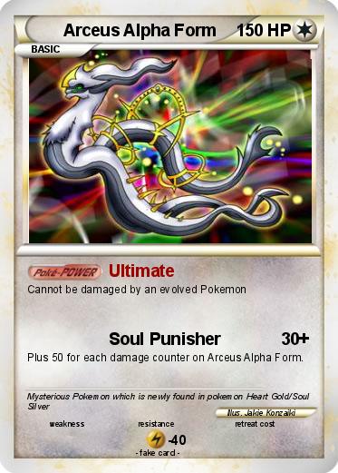 Pokemon Arceus Alpha Form