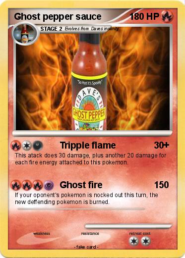 Pokemon Ghost pepper sauce
