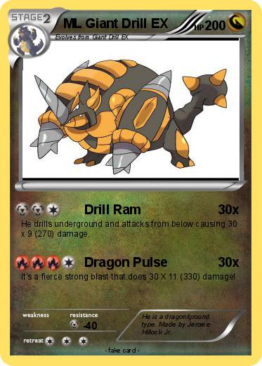 Pokemon ML Giant Drill EX