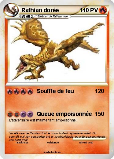 Pokemon Rathian dorée
