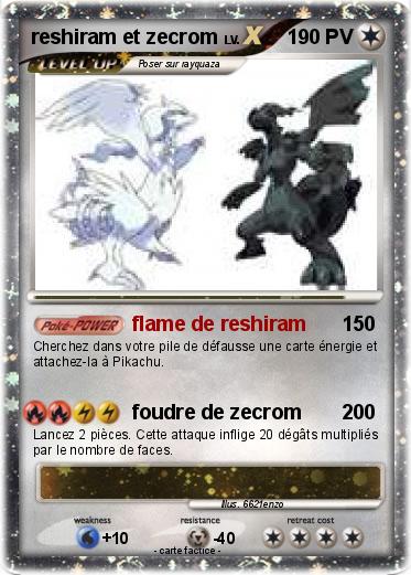 Pokemon reshiram et zecrom