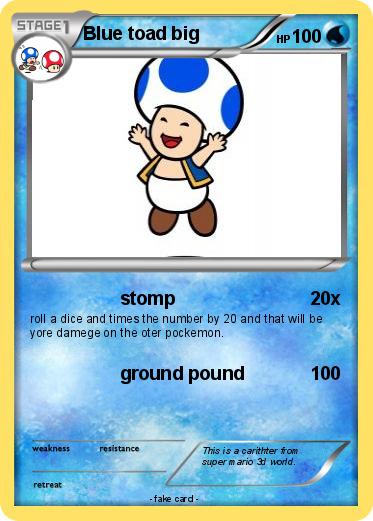 Pokemon Blue toad big