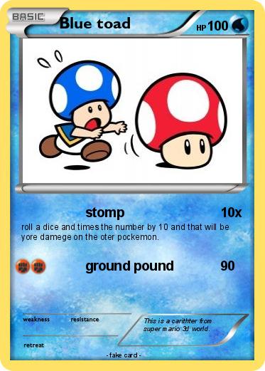 Pokemon Blue toad