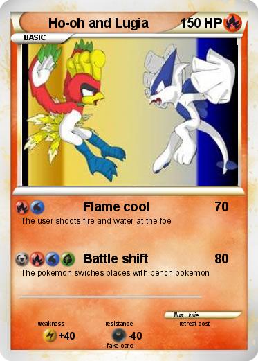 Pokemon Ho-oh and Lugia