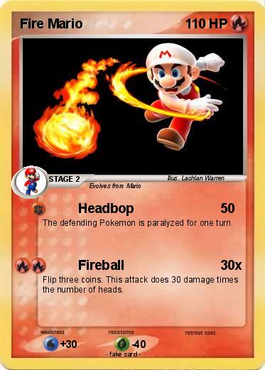 Pokemon Fire Mario