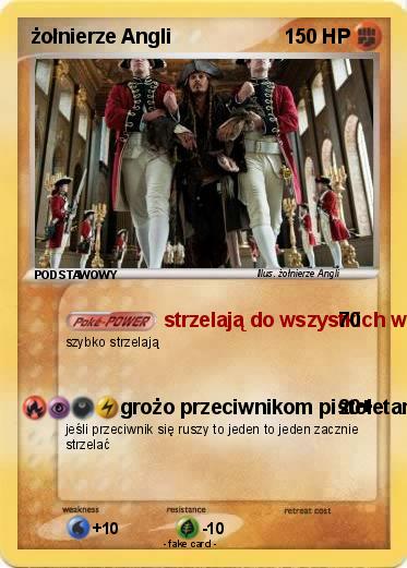Pokemon żołnierze Angli