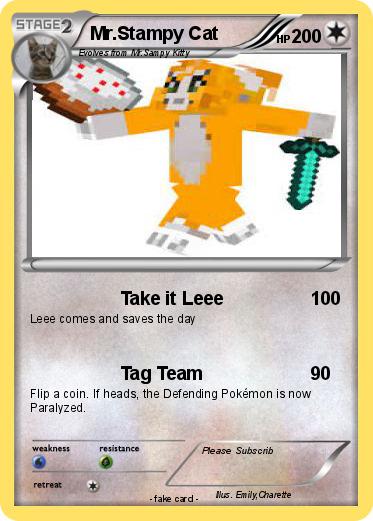 Pokemon Mr.Stampy Cat