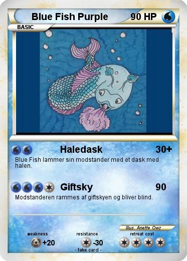 Pokemon Blue Fish Purple