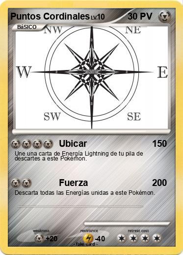 Pokemon Puntos Cordinales