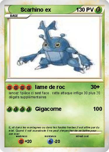 Pokemon Scarhino ex