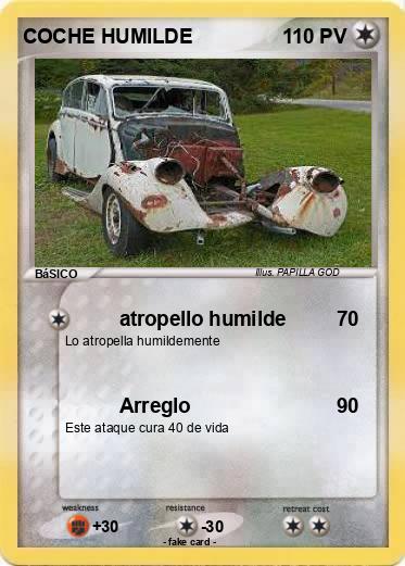 Pokemon COCHE HUMILDE