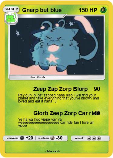 Pokemon Gnarp but blue