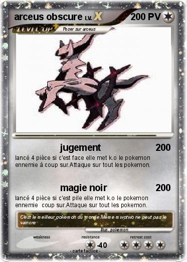 Pokemon arceus obscure