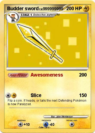 Pokemon Budder sword