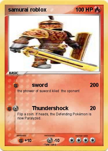 Pokemon samurai roblox