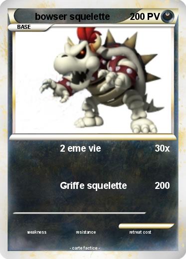 Pokemon bowser squelette