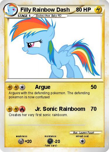 Pokemon Filly Rainbow Dash