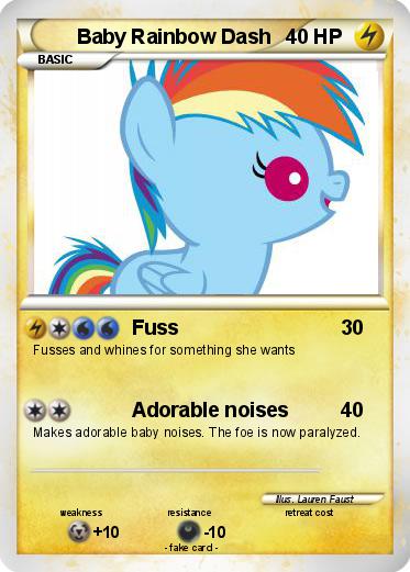 Pokemon Baby Rainbow Dash