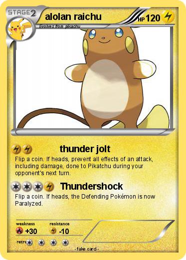 Pokemon alolan raichu