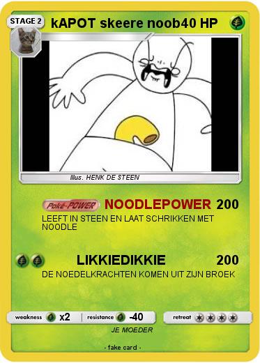 Pokemon kAPOT skeere noob