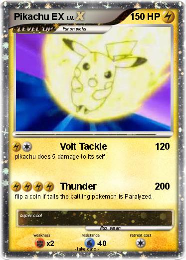 Pokemon Pikachu EX