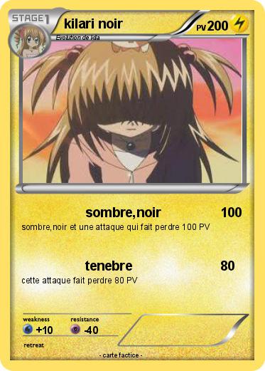 Pokemon kilari noir