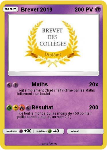 Pokemon Brevet 2019