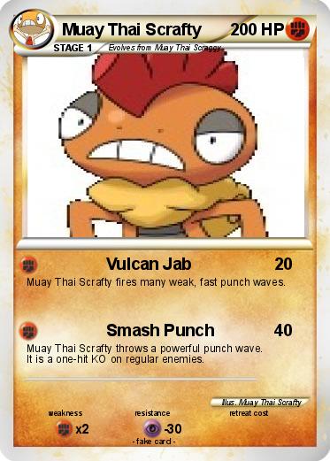 Pokemon Muay Thai Scrafty