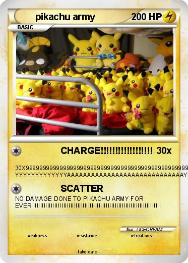 Pokemon pikachu army