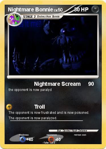 Pokemon Nightmare Bonnie