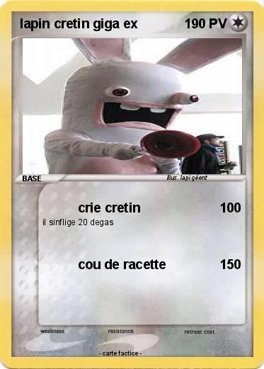 Pokemon lapin cretin giga ex