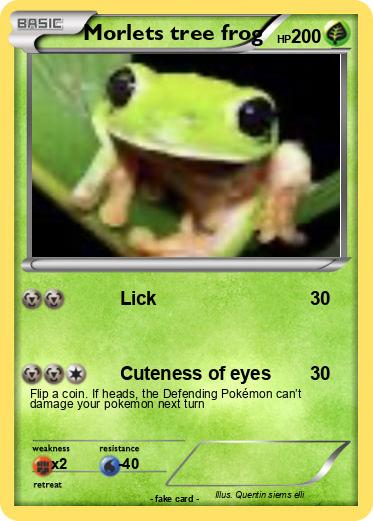 Pokemon Morlets tree frog