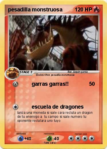 Pokemon pesadilla monstruosa