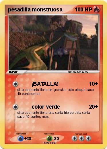 Pokemon pesadilla monstruosa