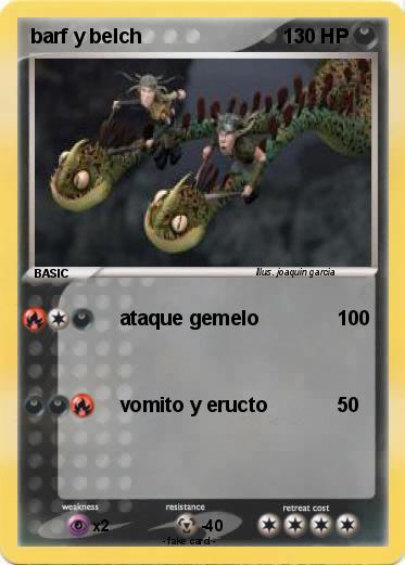 Pokemon barf y belch
