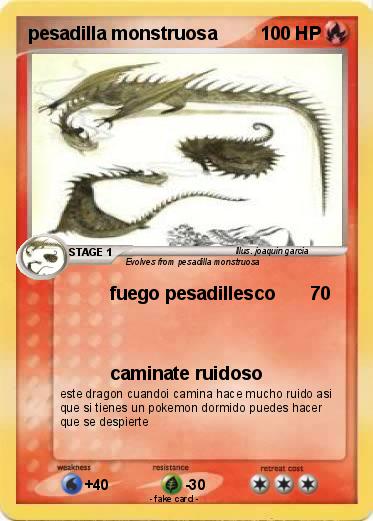 Pokemon pesadilla monstruosa