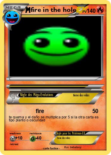 Pokemon fire in the hole