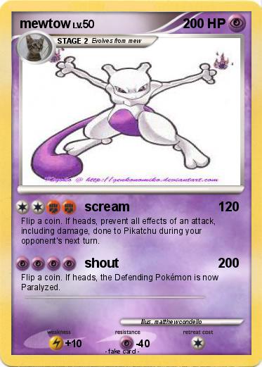 Pokemon mewtow