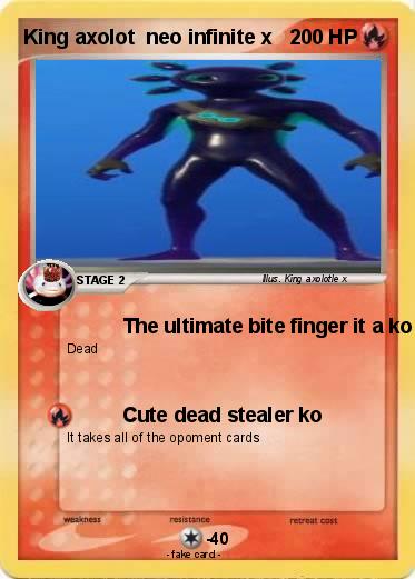 Pokemon King axolot  neo infinite x
