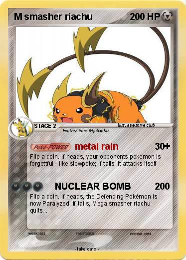 Pokemon M smasher riachu