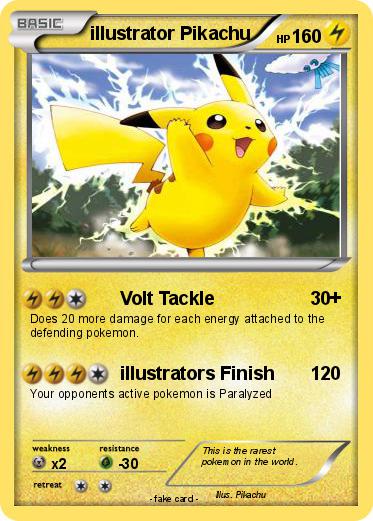 Pokemon illustrator Pikachu