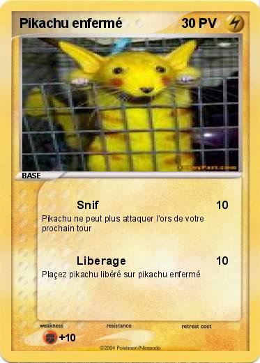 Pokemon Pikachu enfermé