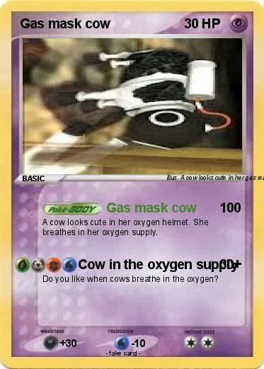 Pokemon Gas mask cow