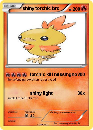 Pokemon shiny torchic bro
