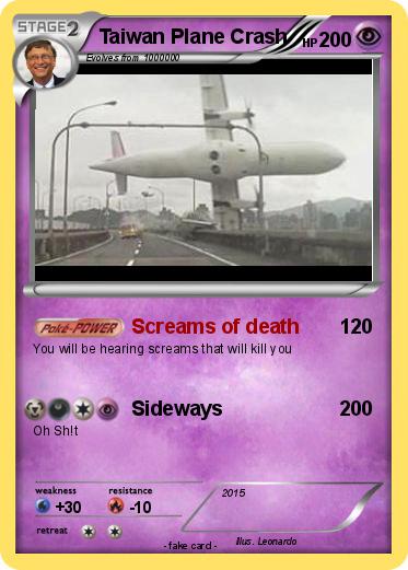 Pokemon Taiwan Plane Crash