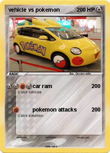 Pokemon vehicle vs pokemon