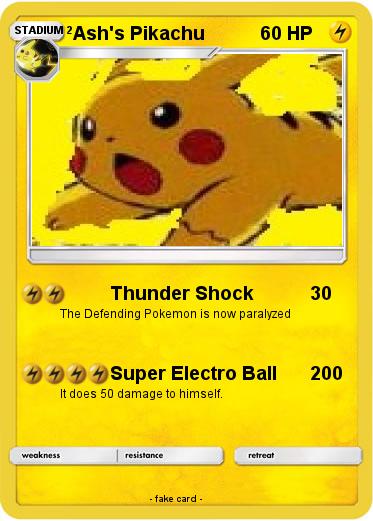 Pokemon Ash's Pikachu