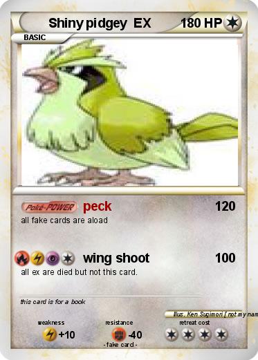 Pokemon Shiny pidgey  EX